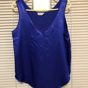 Satin Blue Tank top